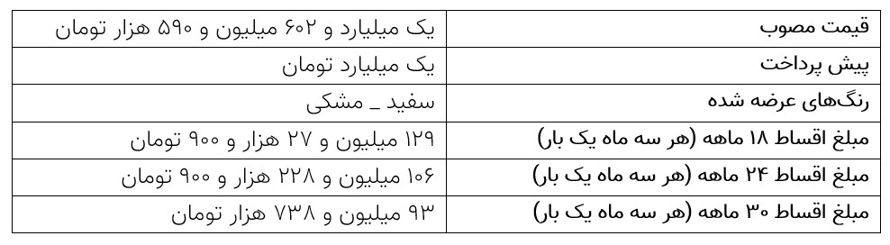 فروش اقساطی جک مدل K7