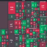 نقشه پایان بورس امروز 3 آبان 1402